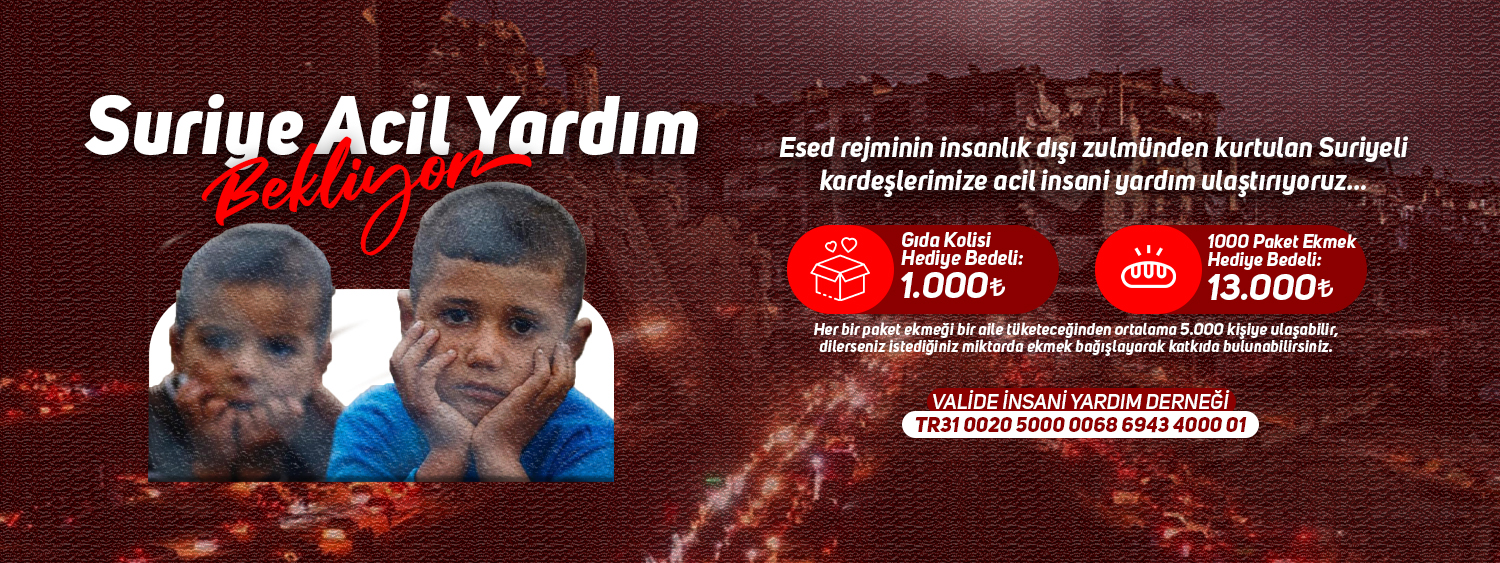 Suriye Acil Yardım Bekliyor