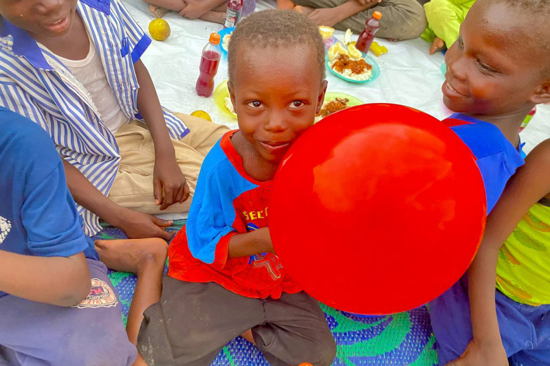 Iftar tables have been set up for children in Ghana!